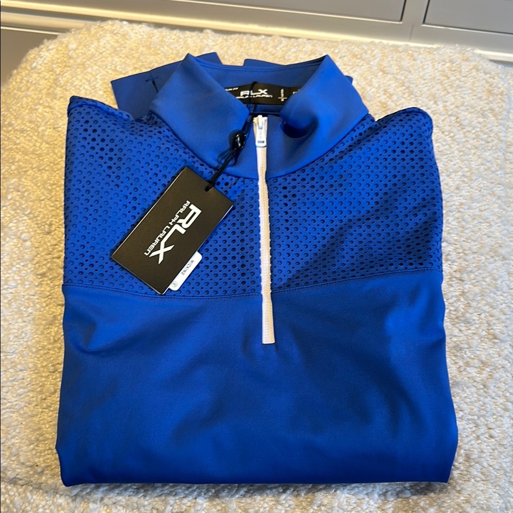 RLX Blue Quarter-Zip Pullover
